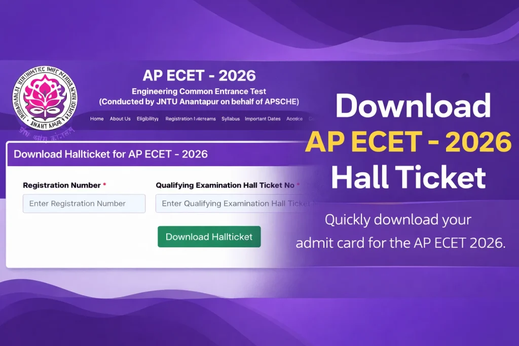 AP ECET 2026 Hall Ticket Released, Direct Link to Download Admit Card