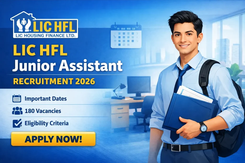 LIC HFL Recruitment 2026 Notification Out For 180 Junior Assistant Posts