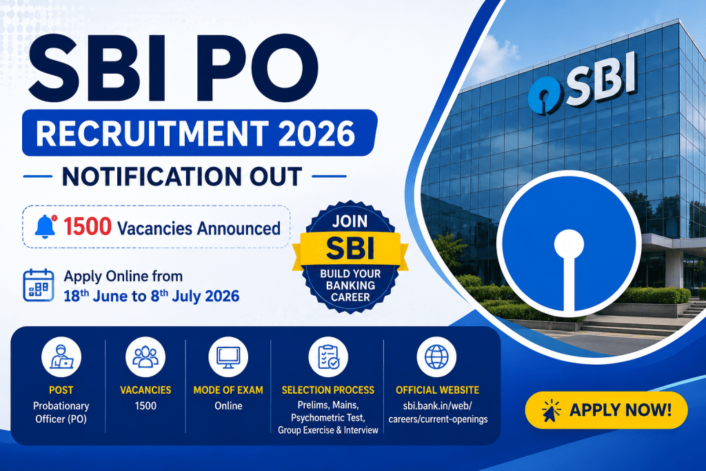 SBI PO Recruitment 2026 notification