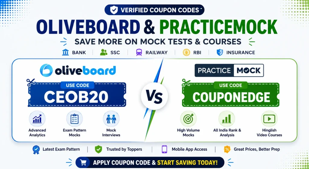 Oliveboard and PracticeMock Coupon Code